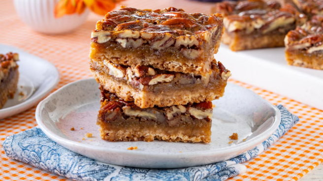 Cozy Pecan Pie Bars