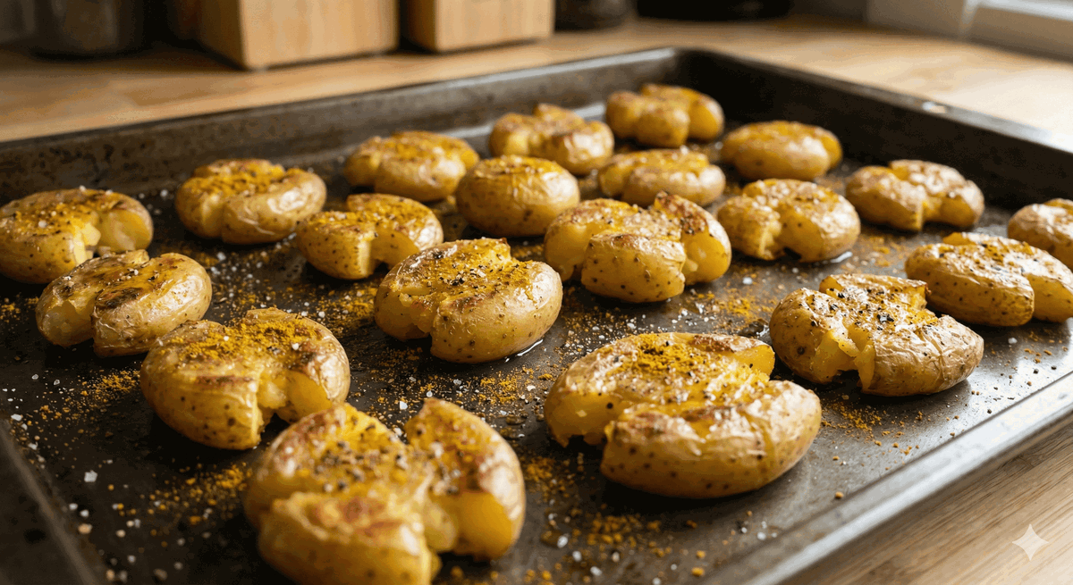Curry Roasted Baby Potatoes