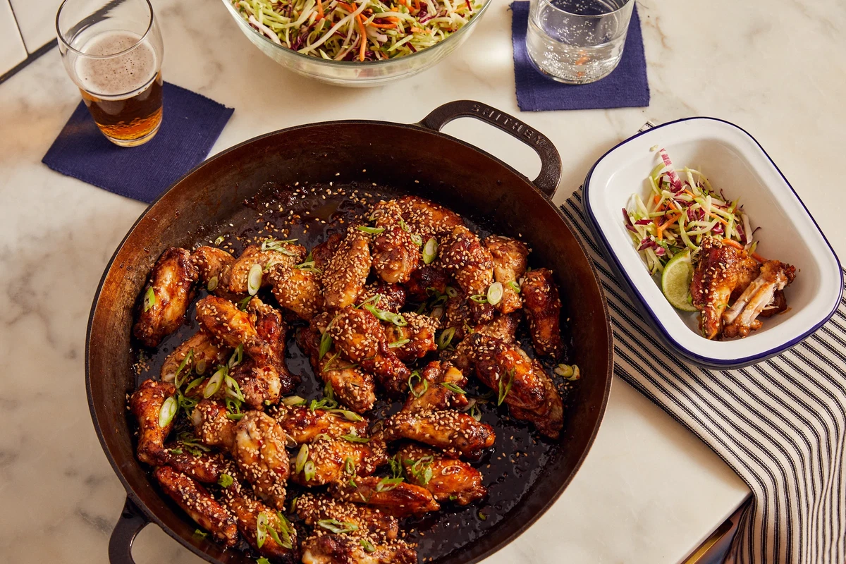 "Swicy" Sweet & Spicy Skillet Chicken Wings