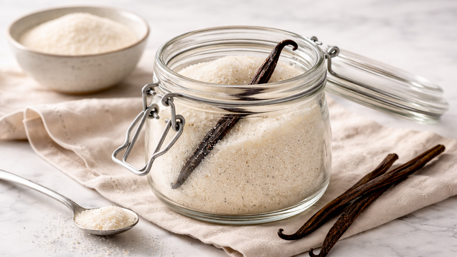 Cómo hacer azúcar avainillada (vanilla sugar)