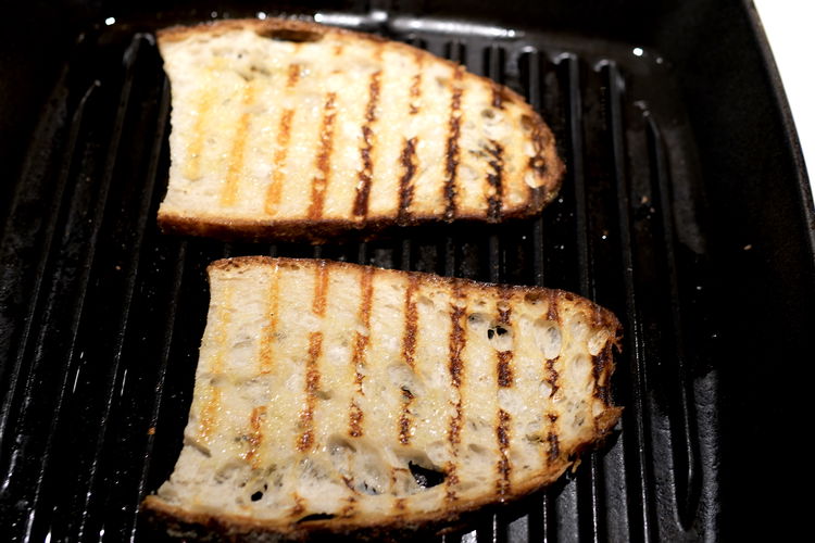 Image of Pull bread from grill pan when you have grill marks...