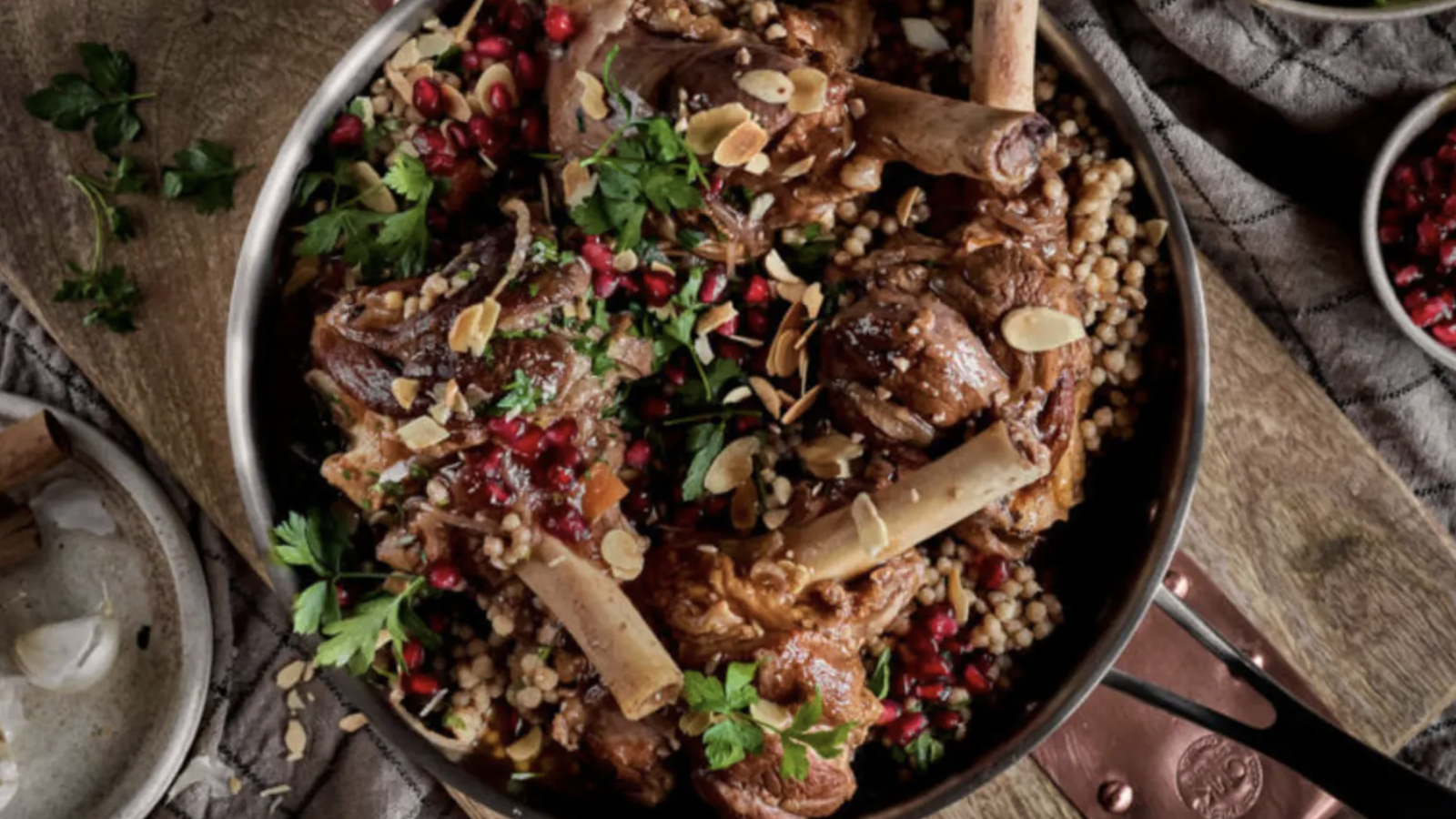 Image of One-Pot Lamb Shanks with Maftoul