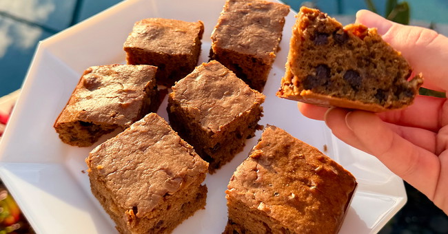 Image of Chocolate Peanut Butter Fudge Fit Butters Blondies