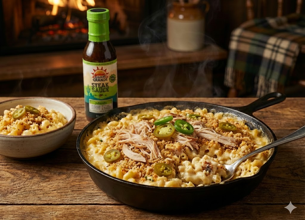 Juan Grande Cozy Jalapeño Mac and Cheese with Smoked Chicken