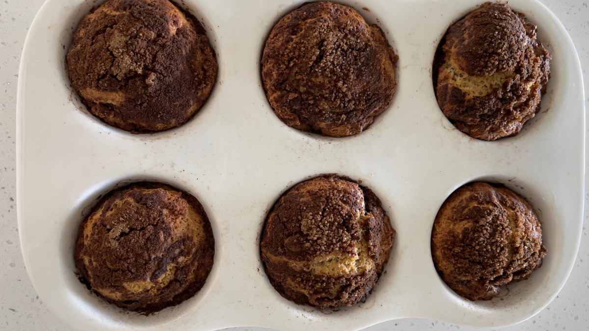 Honey Greek Yogurt Muffins with Cinnamon Sugar