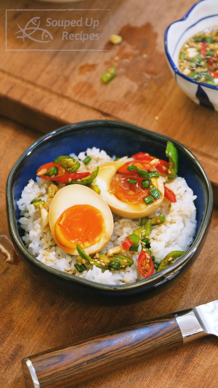 Image of The next day, enjoy the eggs with noodles, rice, or...