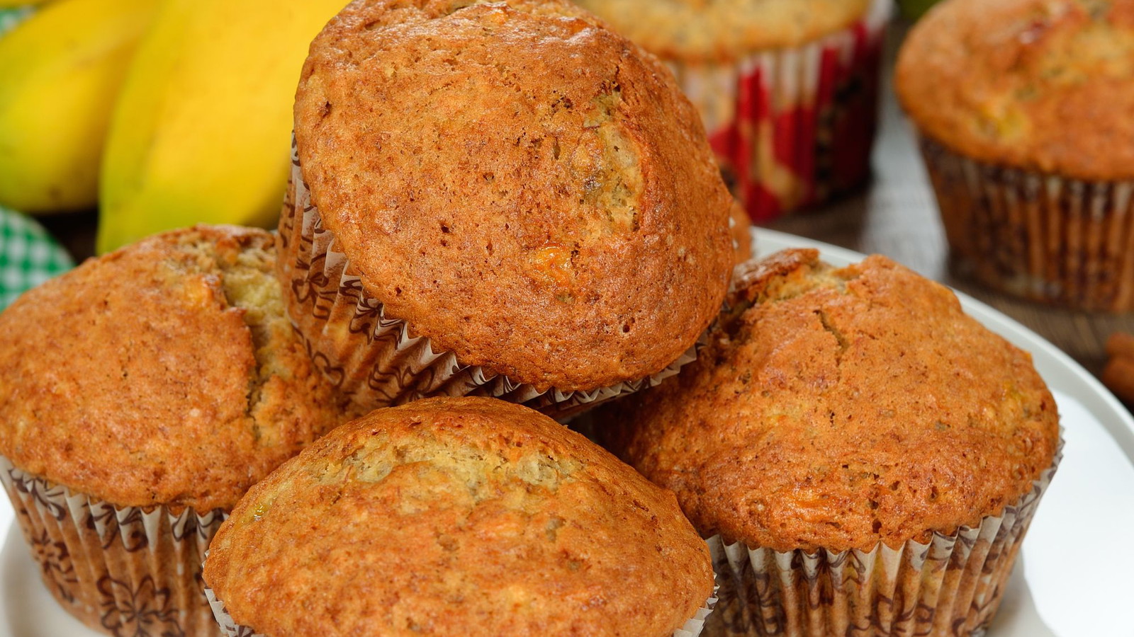 Image of Low Carb Banana Almond Muffins - Zero Added Sugar or Oil and Grain Free