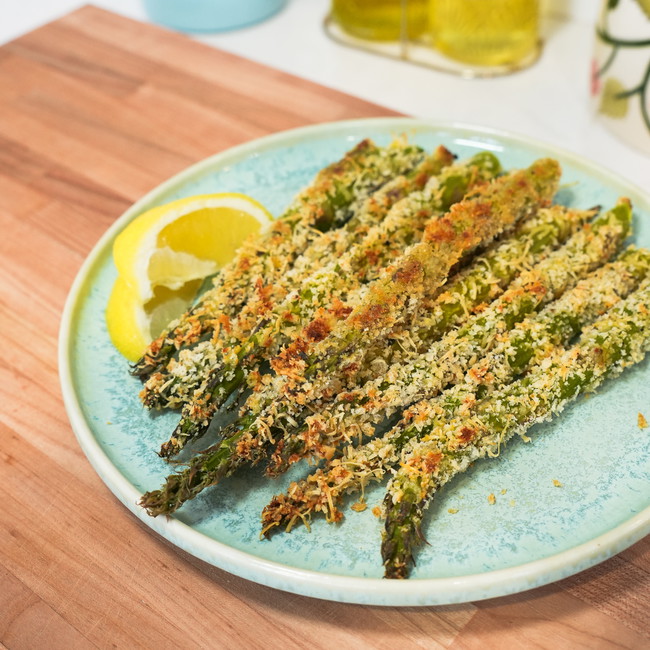 Panko & Parmesan Crusted Asparagus