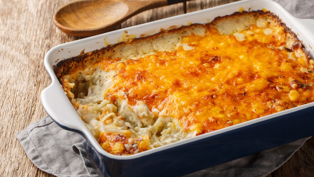 Image of Hashbrown & Crab Cake Breakfast Casserole 