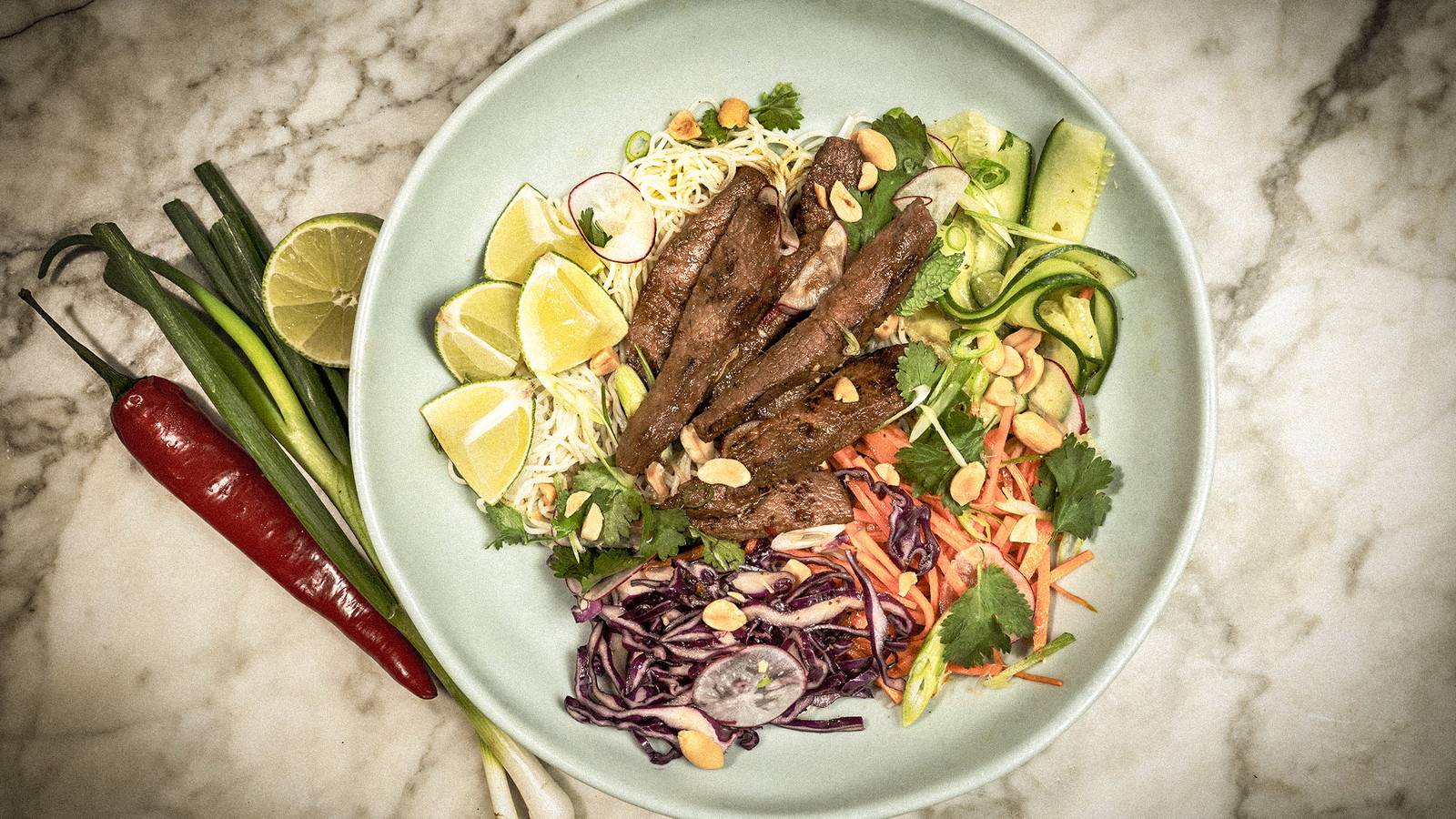 Venison vietnamese lemongrass & vermicelli salad