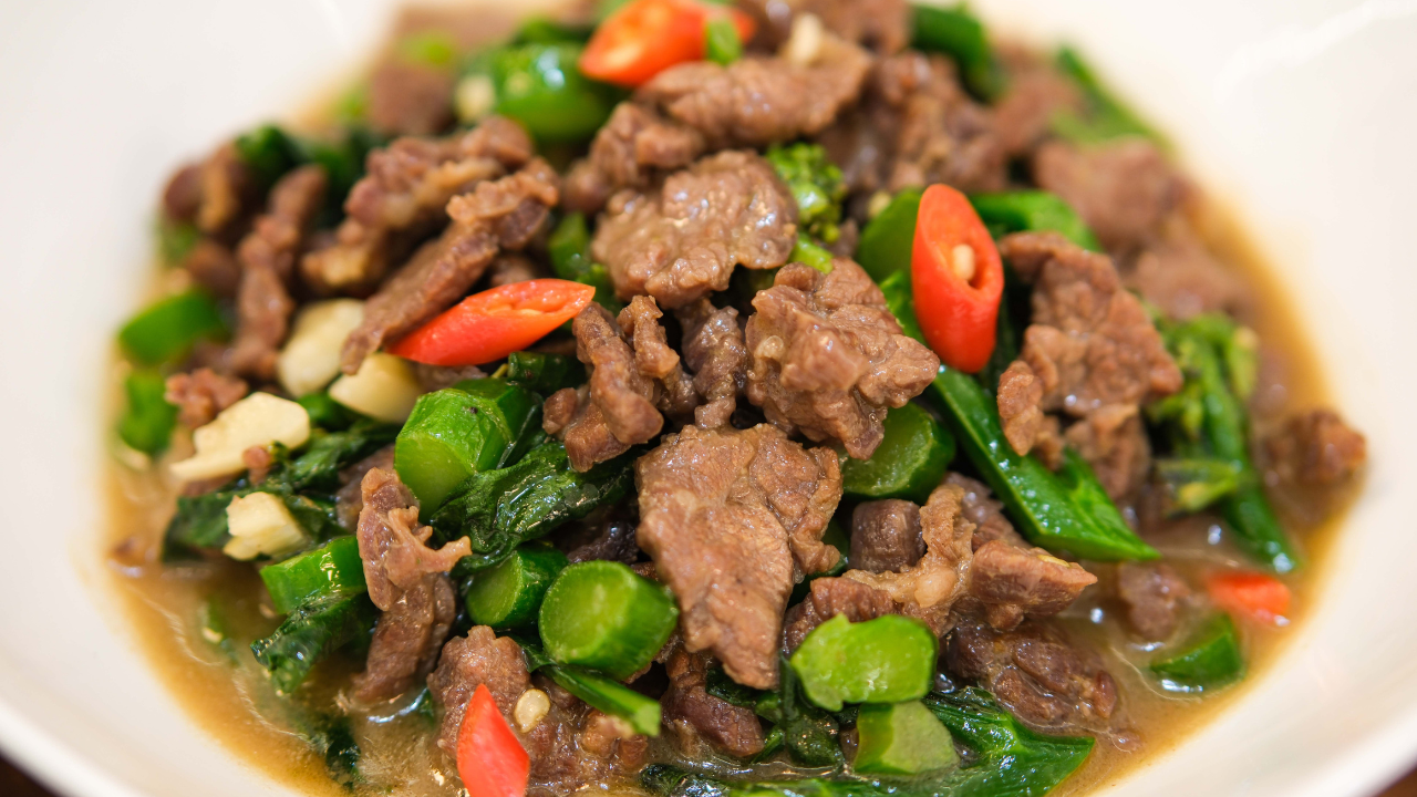 Image of Chinese Beef and Broccoli Stir Fry Over Rice – With Luscious Gravy!