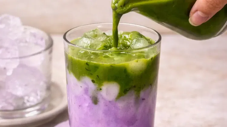 Image of Fill a tall glass with ice, then pour in the...