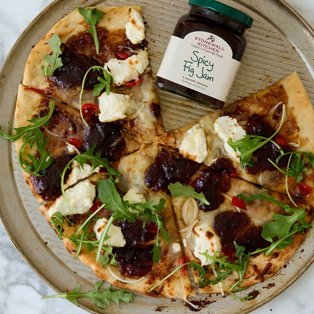 Spicy Fig & Goat Cheese Pizza