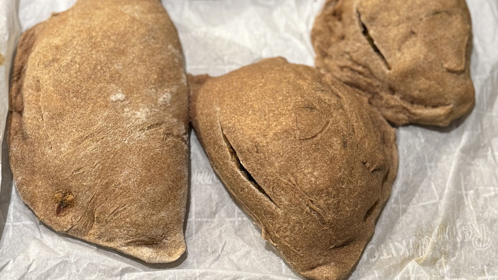 Image of Veggie Calzones with Portobello Burger Mix