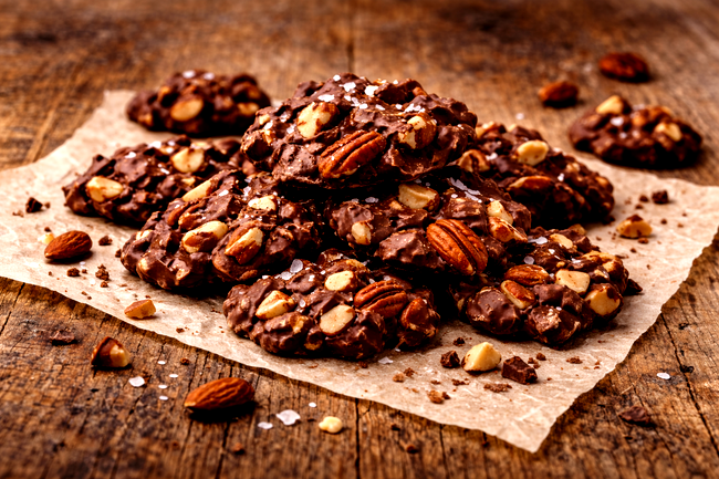 Image of Collagen Creamer Chocolate-Covered Nut Clusters (no-bake)