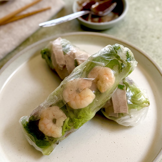 Summer Rolls with St Andrew Hot Dipping Sauce