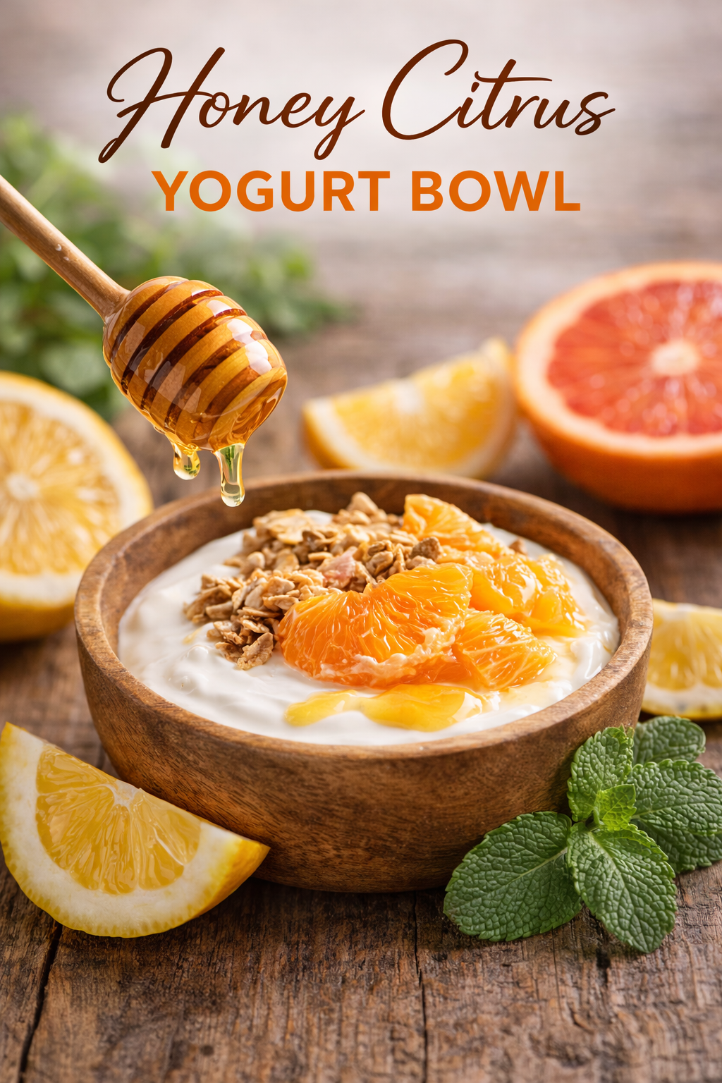 Honey Citrus Yogurt Bowl