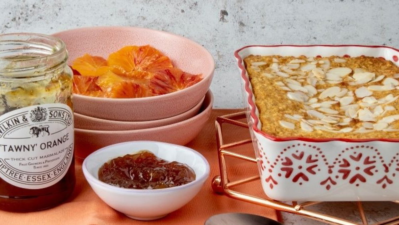 Marmalade Baked Oats