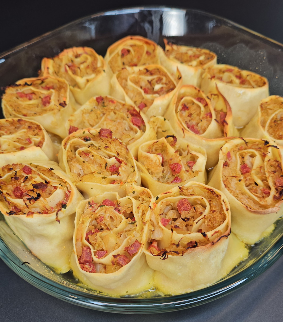 Schwäbische Krautkrapfen aus dem Ofen