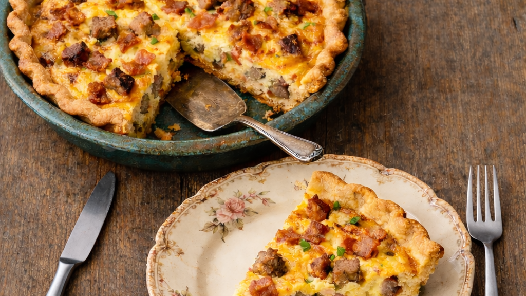 Bacon & Sausage Breakfast Quiche