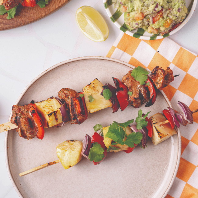 Image of Peri Peri Pork & Pineapple Skewers 