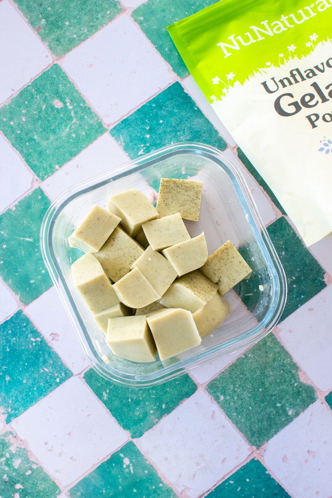 Image of Green Tea Lemon Gelatin Squares