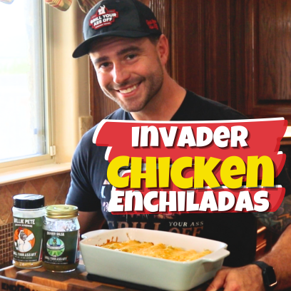 Image of Invader Chicken Enchiladas