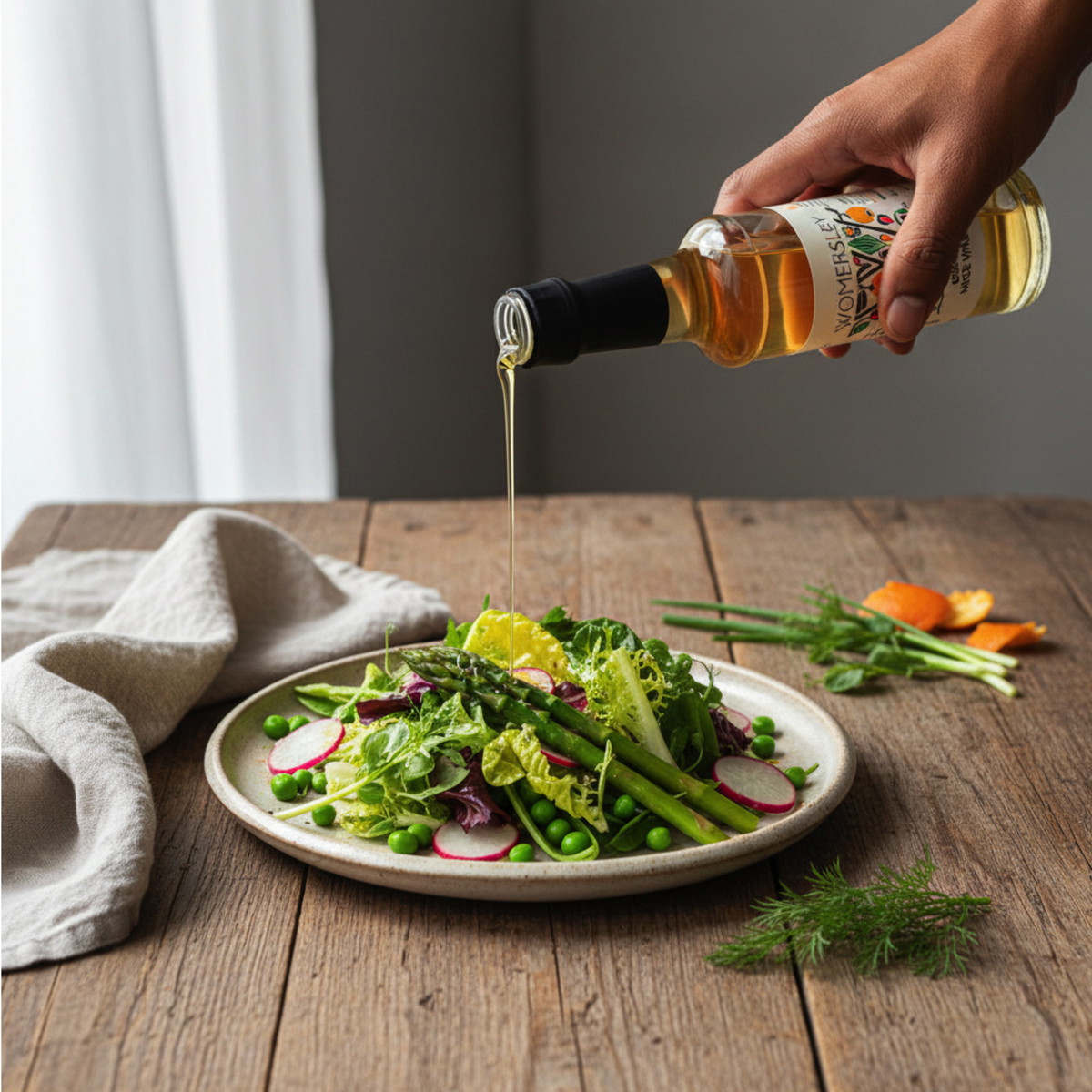 Orange & Mace Vinegar Spring Vegetable Salad