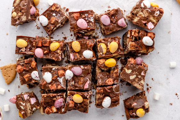 Speckled Eggs Easter Rocky Road Recipe