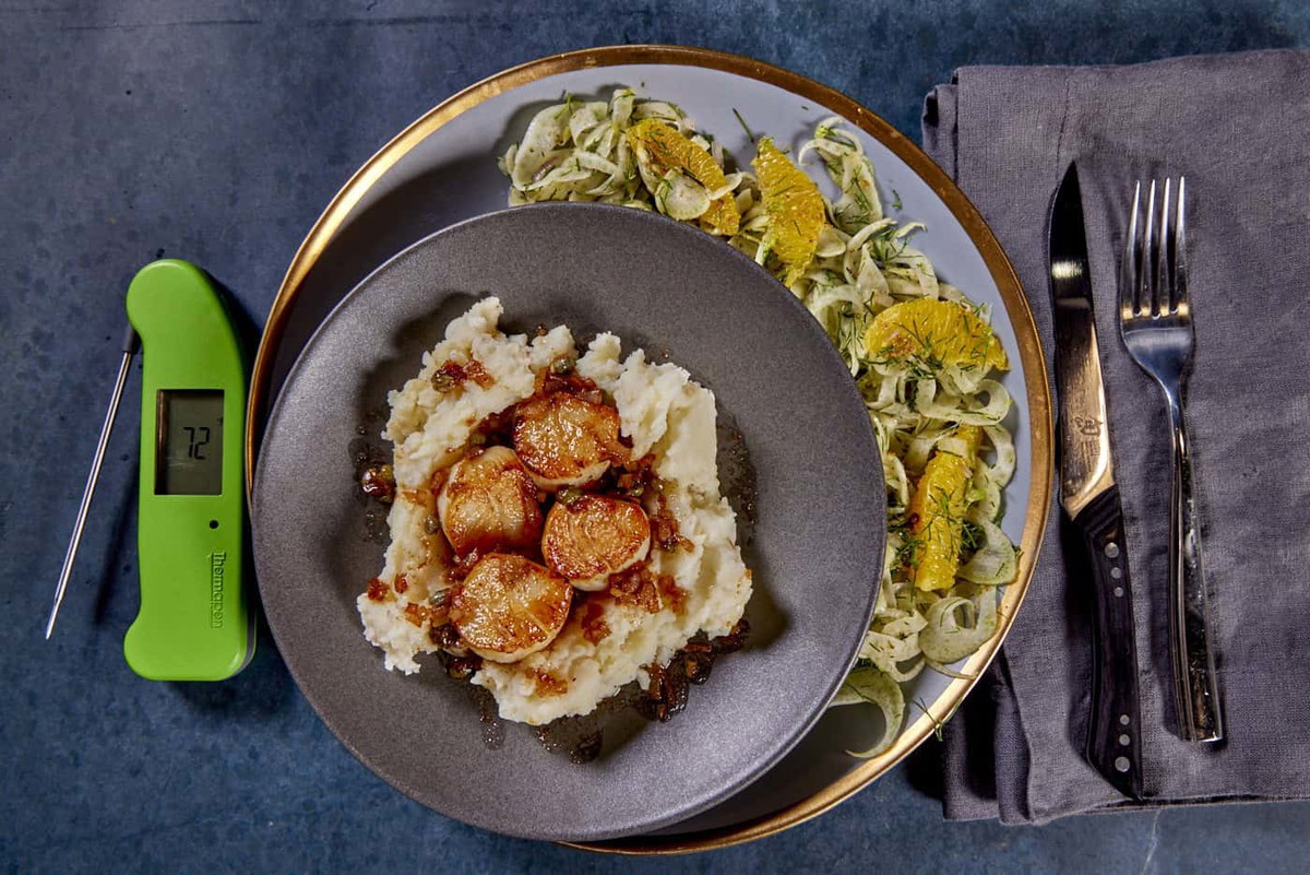 Pan-Seared Scallops Recipe with Brown Butter Caper Sauce