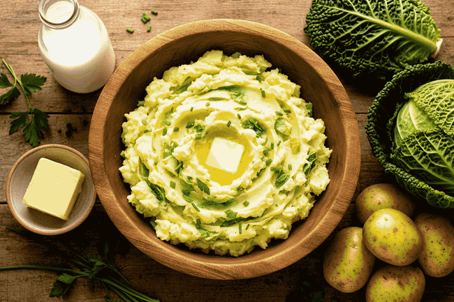 Image of Irish Colcannon Mashed Potatoes Recipe