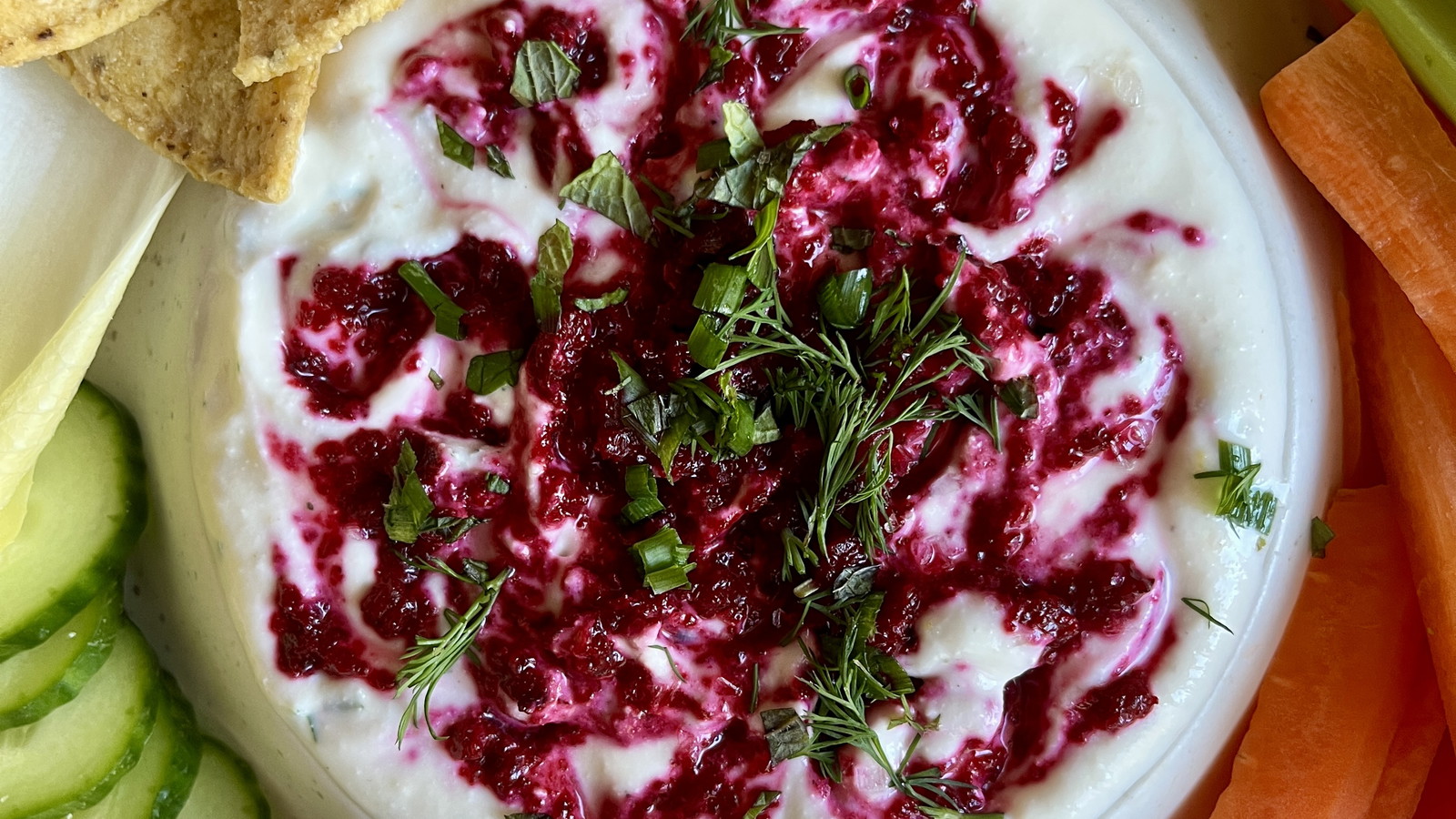 Roasted Beet Whipped Ricotta Dip