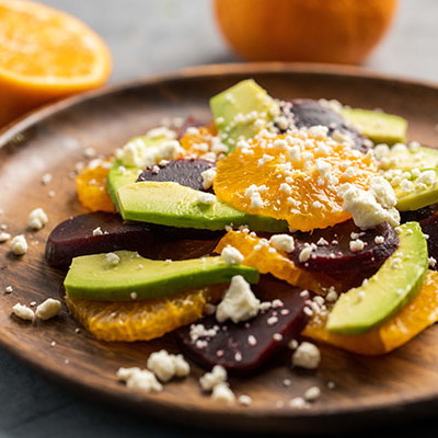 beet avocado orange salad with yogurt dressing Citrus Beet & Avocado Glow Salad Vibrant Citrus Beet Salad with Creamy  Avocado and Honey Citrus Dressing Recipe Ingredients: For the Salad: 3  medium beets, cooked and sliced 1 ripe avocado, sliced