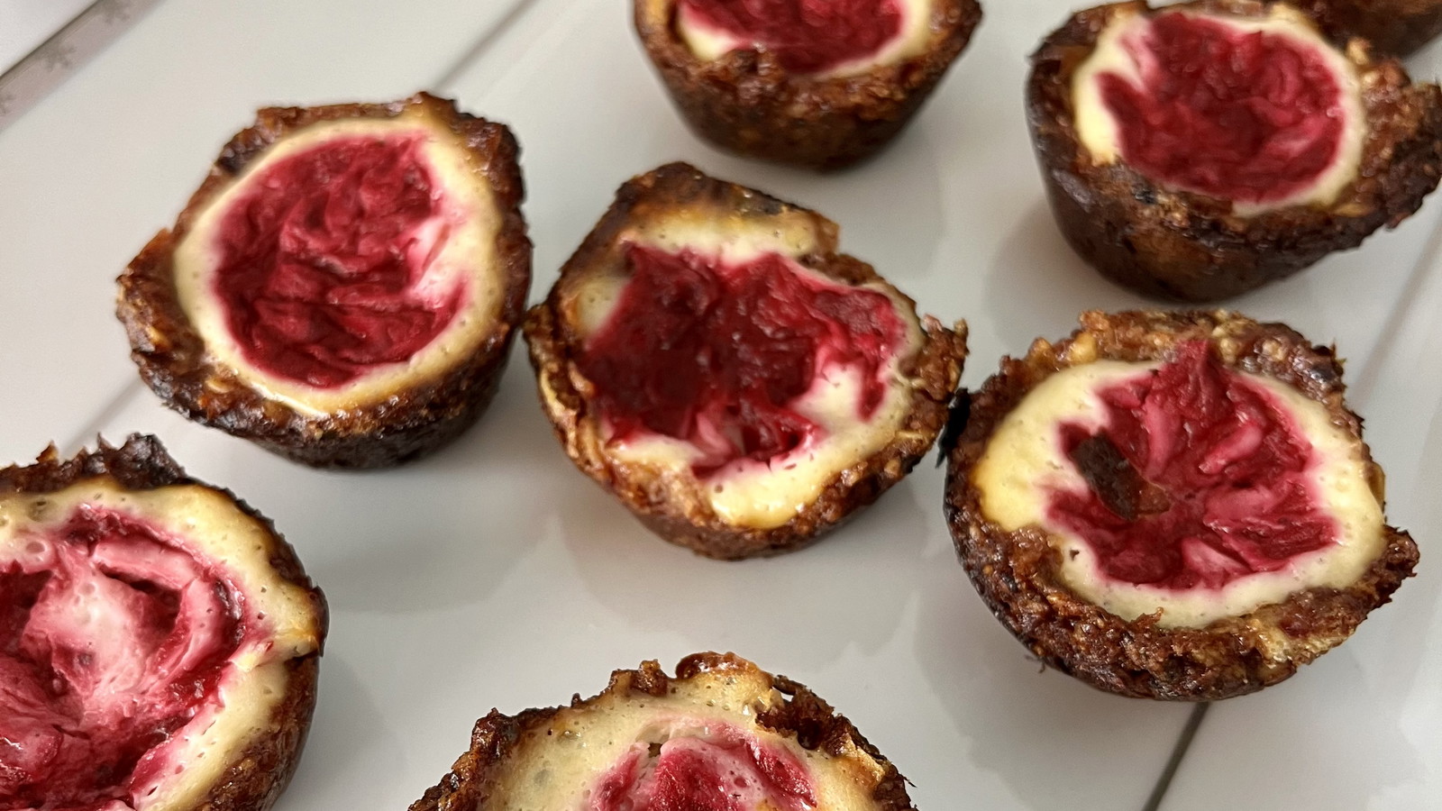 Churro Cranberry Cheesecake Bites