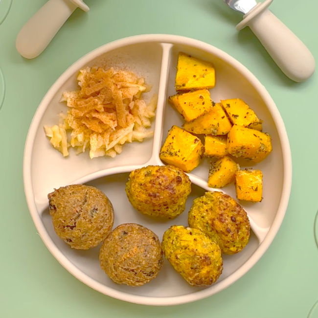 Image of Zucchini & Currant Muffins and Quinoa Veggie Bites - Build a Plate Edition