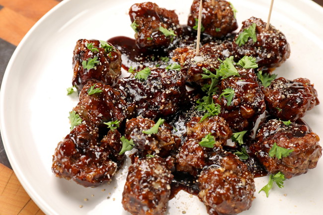 Guiness Glazed Meatballs