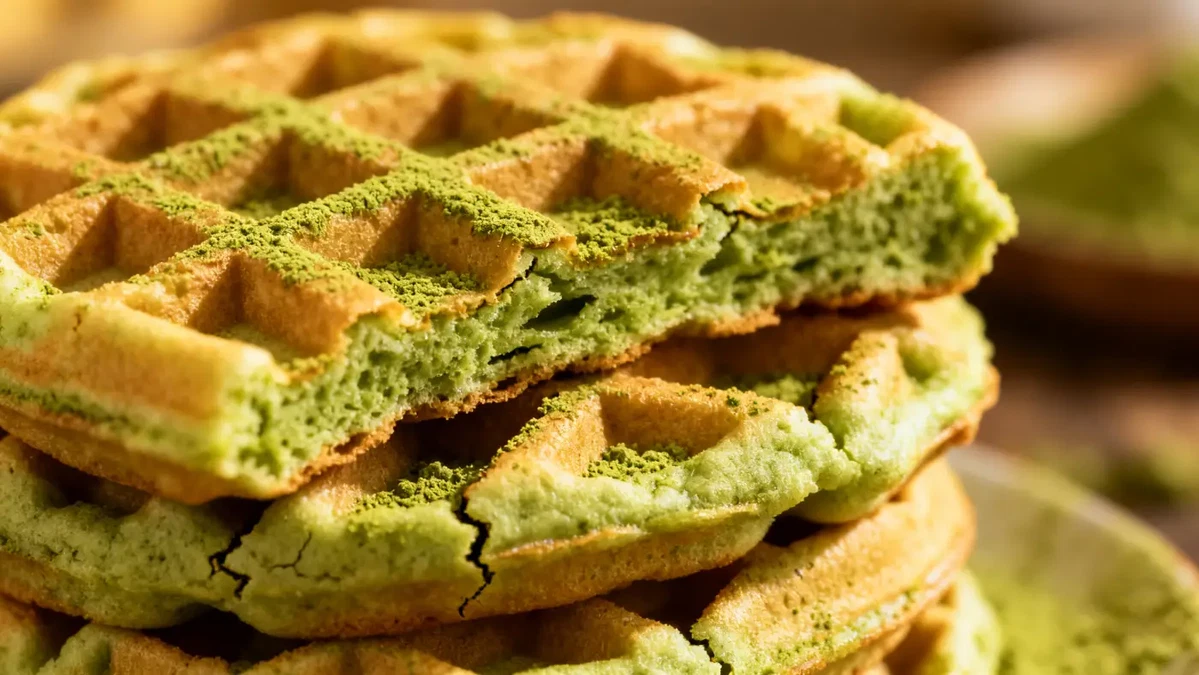 Ricetta dei waffle Matcha : Meglio di quelli di Waffle House