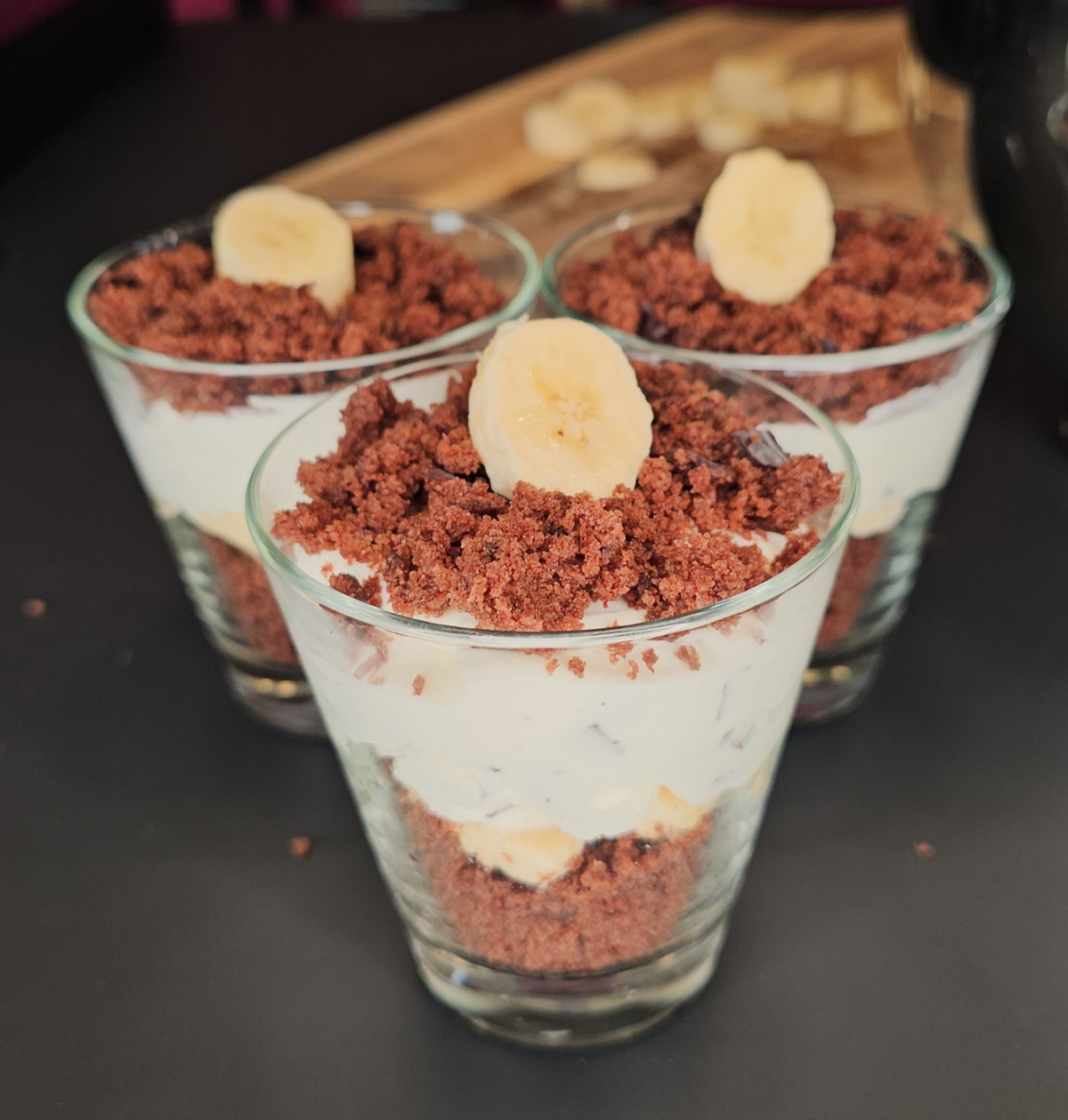 Maulwurfs-Dessert im Glas