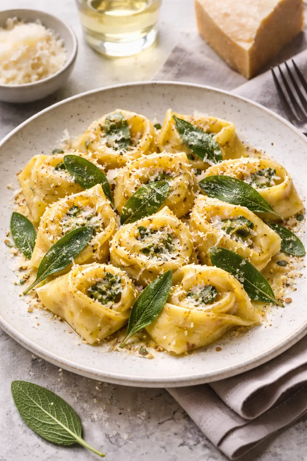 Tortellacci mit Salbeibutter & Parmigiano Reggiano