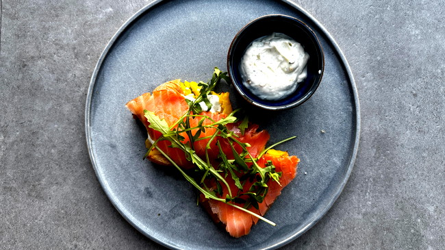 Image of Smashed Potatoes mit Lachs