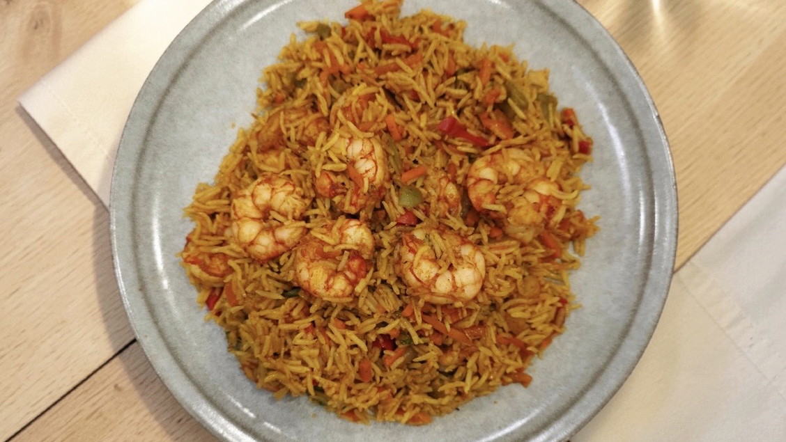 Spicy Shrimp Stir-Fry Rice (Berbere Edition)
