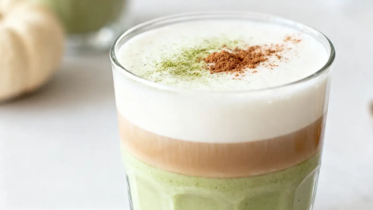 Latte al matcha speziato alla zucca (meglio di quello di Starbucks)