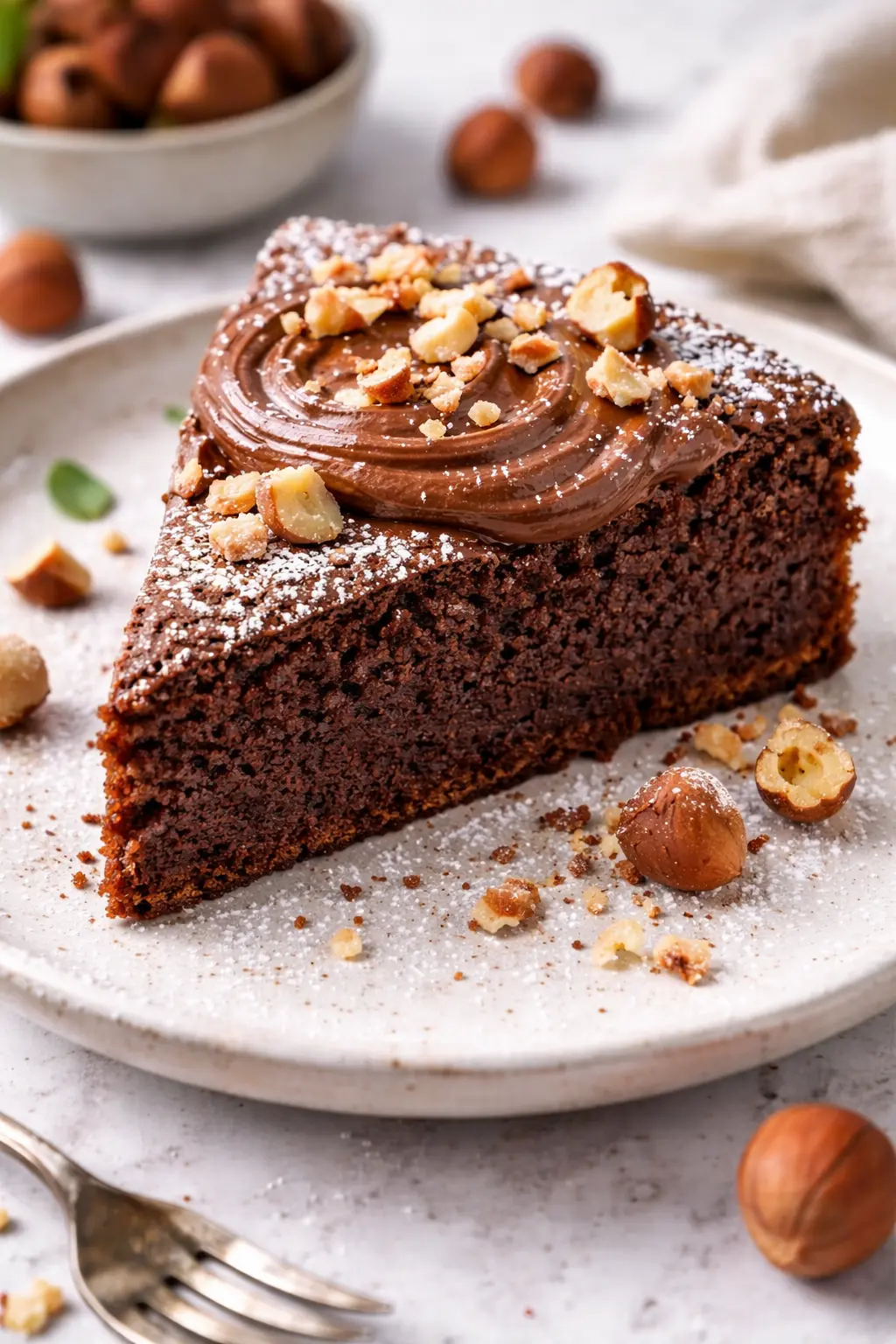 Haselnuss Schokoladenkuchen – italienischer Nusskuchen