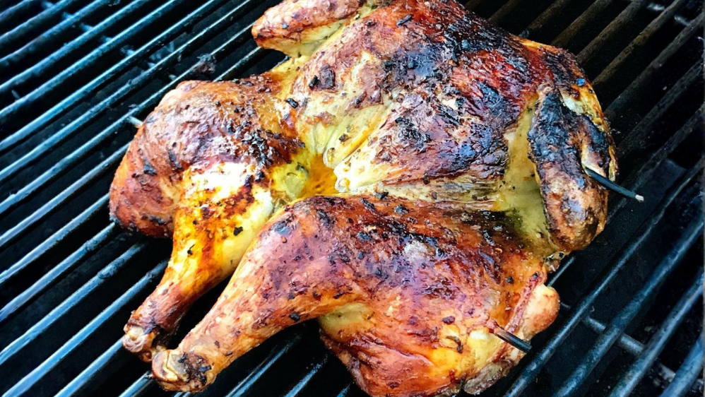 Image of Buttery Herb Spatchcocked Chicken with Carolina Mustard Sauce