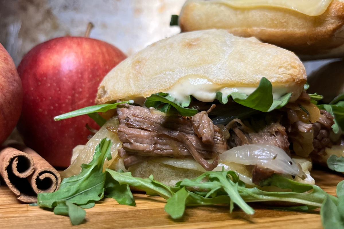 Hard-Cider Braised Chuck Roast Sandwiches