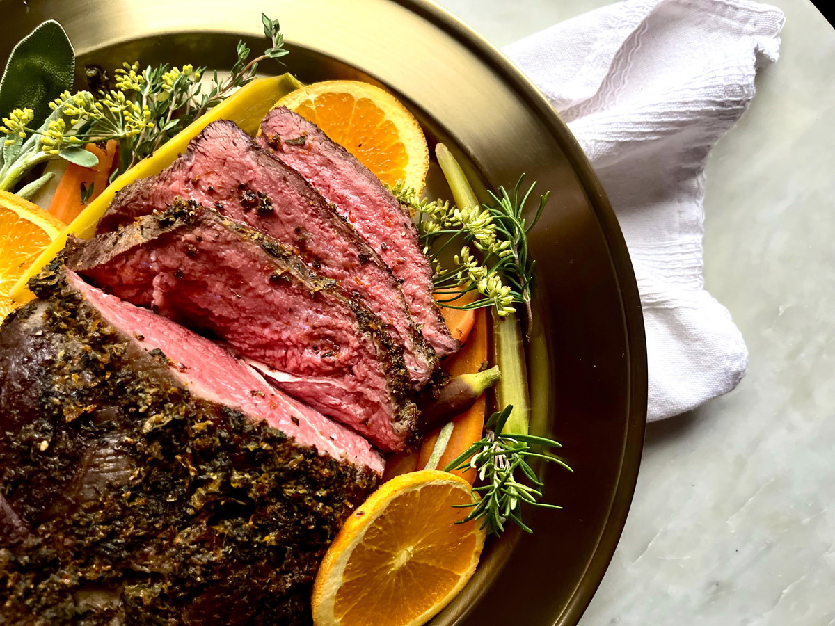 Herb & Orange Crusted Sirloin Tip Roast
