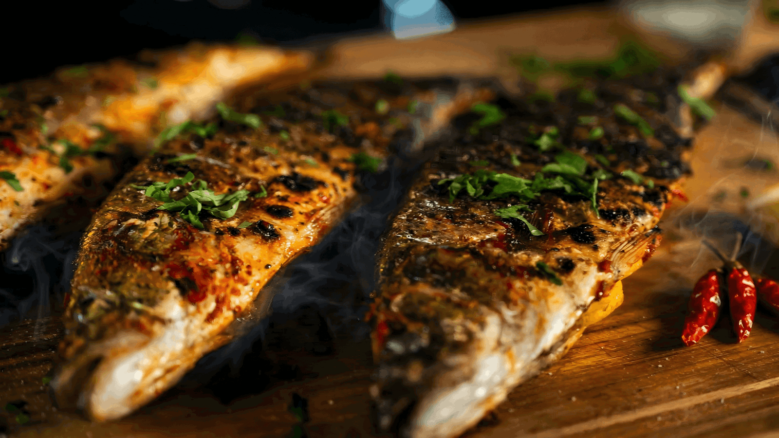 Grilled Branzino with Calabrian Chili Marinade