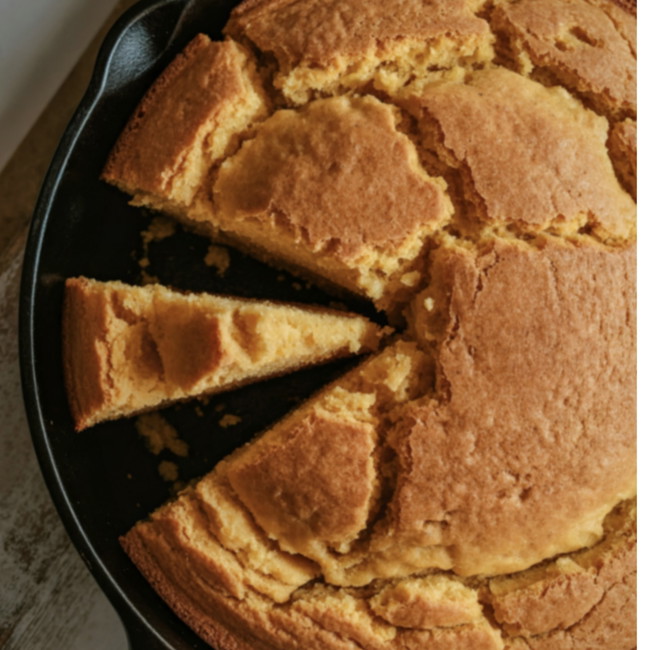 Image of cast-iron skillet cornbread