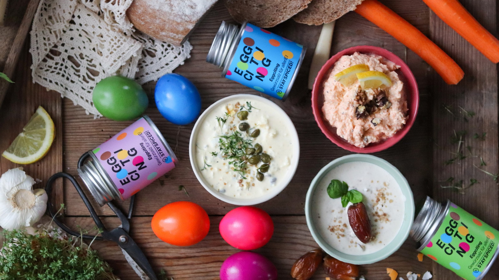 3 einfache Aufstriche für Brot & Brunch mit STAY SPICED ! Eggciting