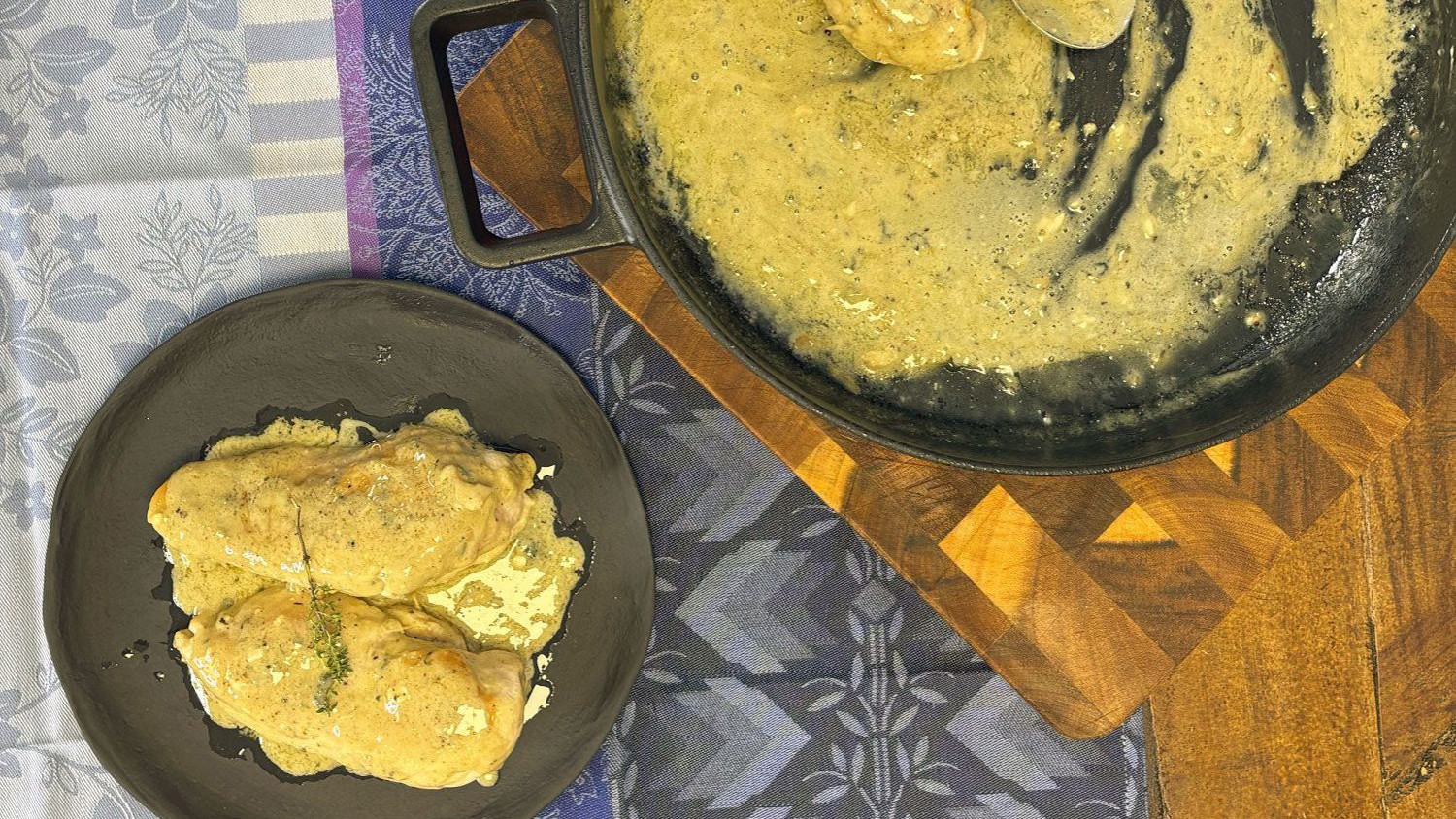 Image of Pollo a la plancha con salsa roquefort